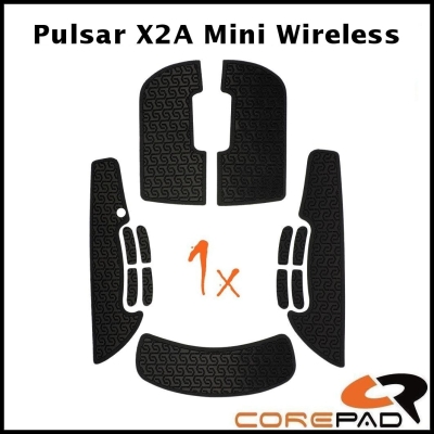 Corepad Soft Grips #834 noir Pulsar X2A Mini Ambidextrious Wireless